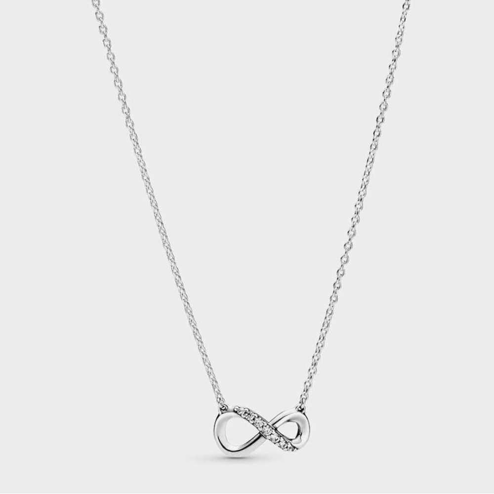 PANDORA Sparkling Infinity Necklace | Gift for Her| Sterling Silver | Necklace